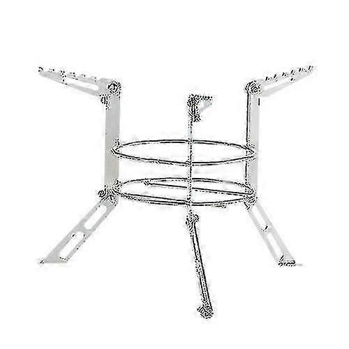 المحمولة الفولاذ المقاوم للصدأ التخييم موقد الوقوف في الهواء الطلق الكحول موقد رف الساقين دعم تجهيز الطبخ