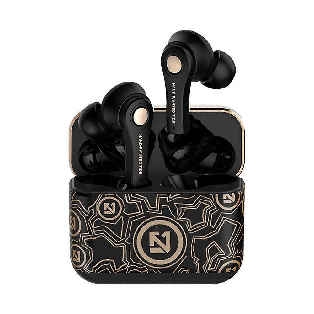 Wireless Bluetooth Headset 5.0 Binaural In-Ear Smart Noise Reduction Long Battery Life and Sweatproof for Fitness Running