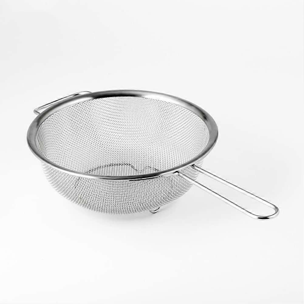 Stainless Steel Fine Mesh Strainer 7.5 Inch Diameter, Sturdy Handle And Base, Colander For Quinoa, Pasta, Fruits