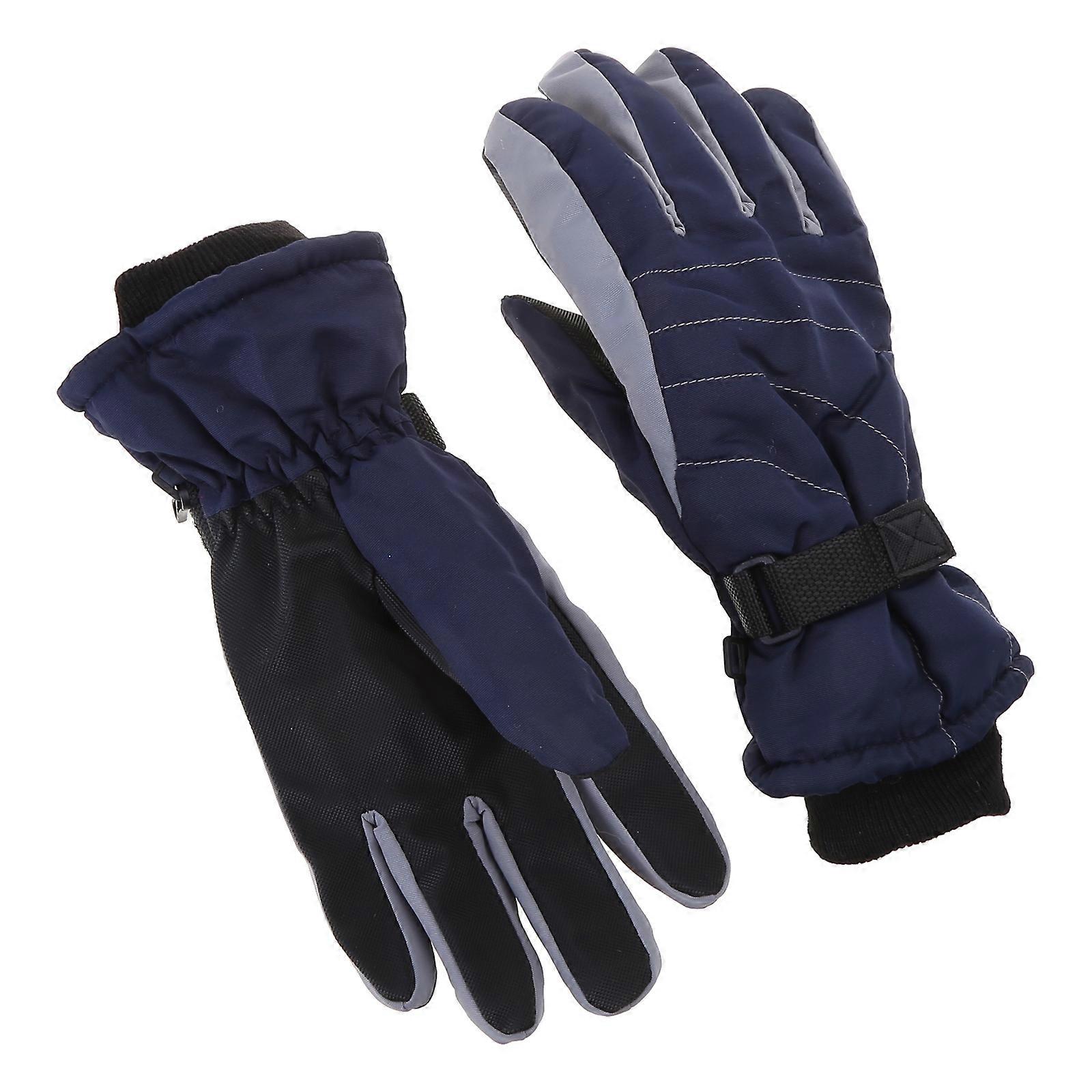 Lapset Hiihto Pyöräilyhanskat Paksut Lämpimät lapaset Vedenpitävät Lumilautailuhanskat Punainen M