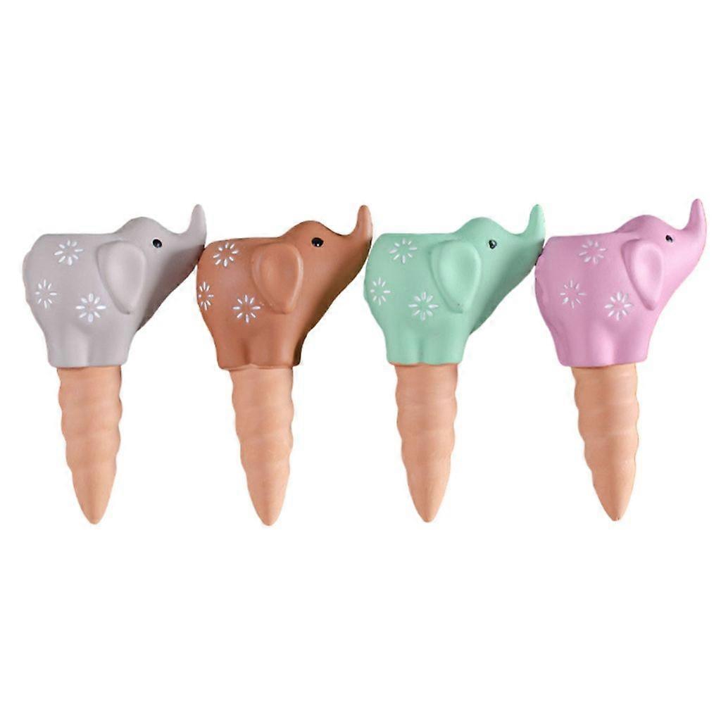 4Pcs Self Watering Planter Insert Plant Watering Elephant Terracotta Watering