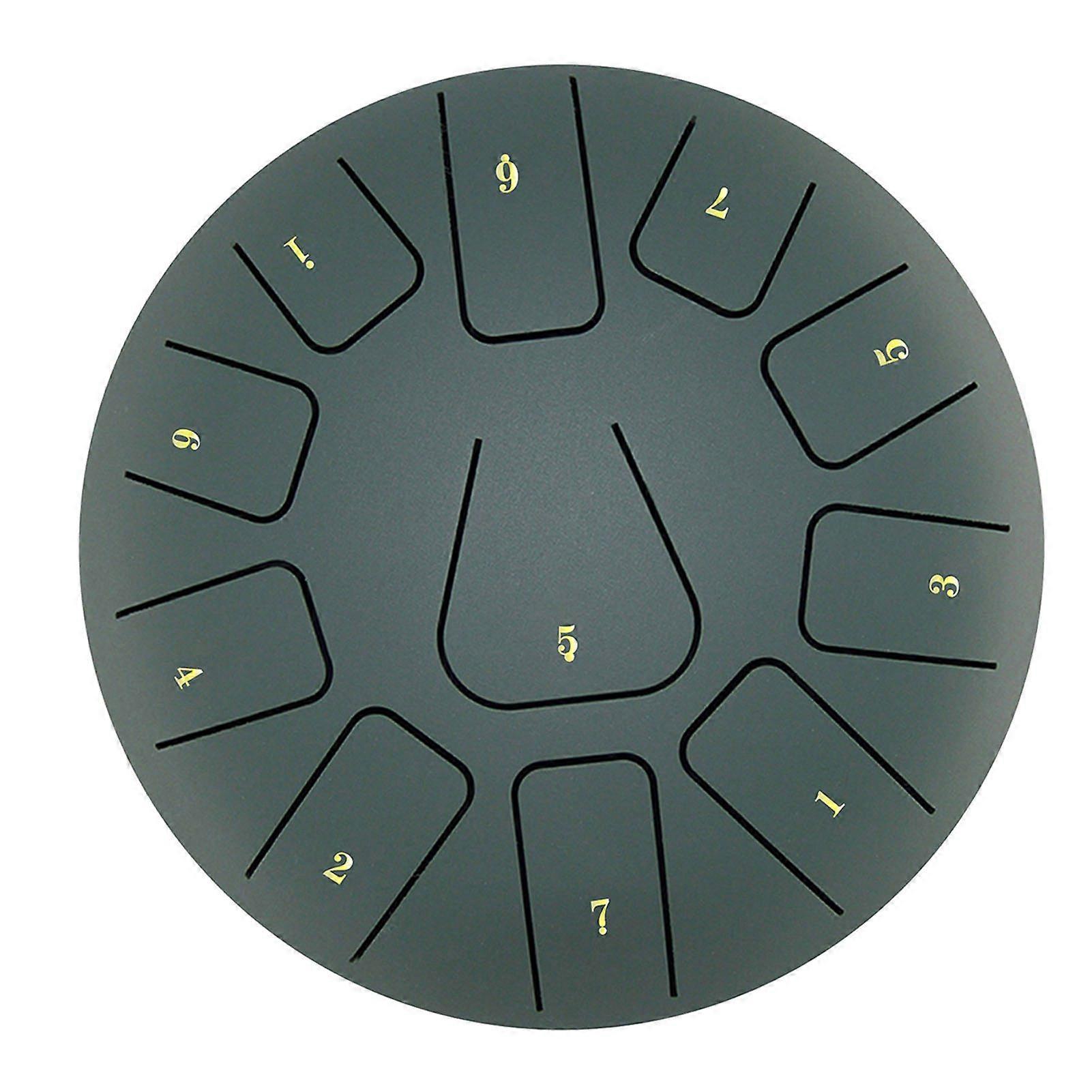 8 بوصة الصلب اللسان طبل 11 ملاحظات طبل Handpan مع طبل مطرقة إصبع يختار قرع للتأمل اليوغا