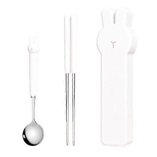 1 Set Anti-rust Food Chopsticks Creative Practical Spoon Fork Flatware