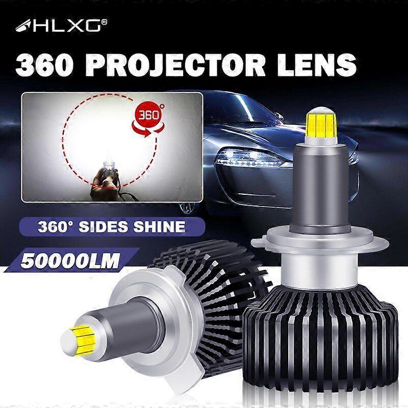 360 Turbo CSP H7 LED CANbus 9012 HIR2 D4S D4R D2S D2R H11 H1 LED 9005 9006 HB3 HB4 Auto Lights Lamp Bulb 6000K 50000LM