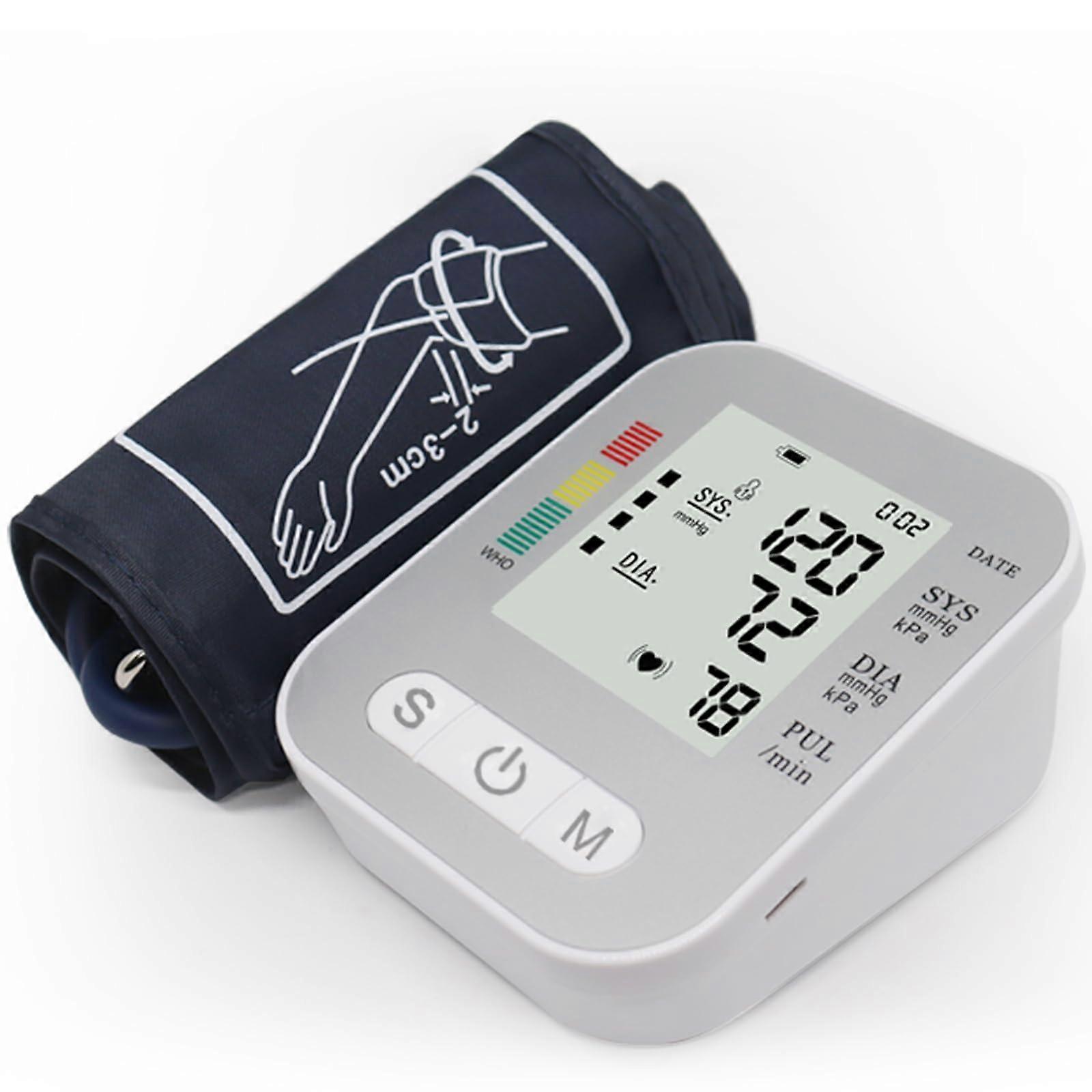 Blood Pressure Monitor for Home Use - Automatic Upper Arm Machine with Digital Screen, Large Adjustable Cuff 8.7" - 16.5" for Adults