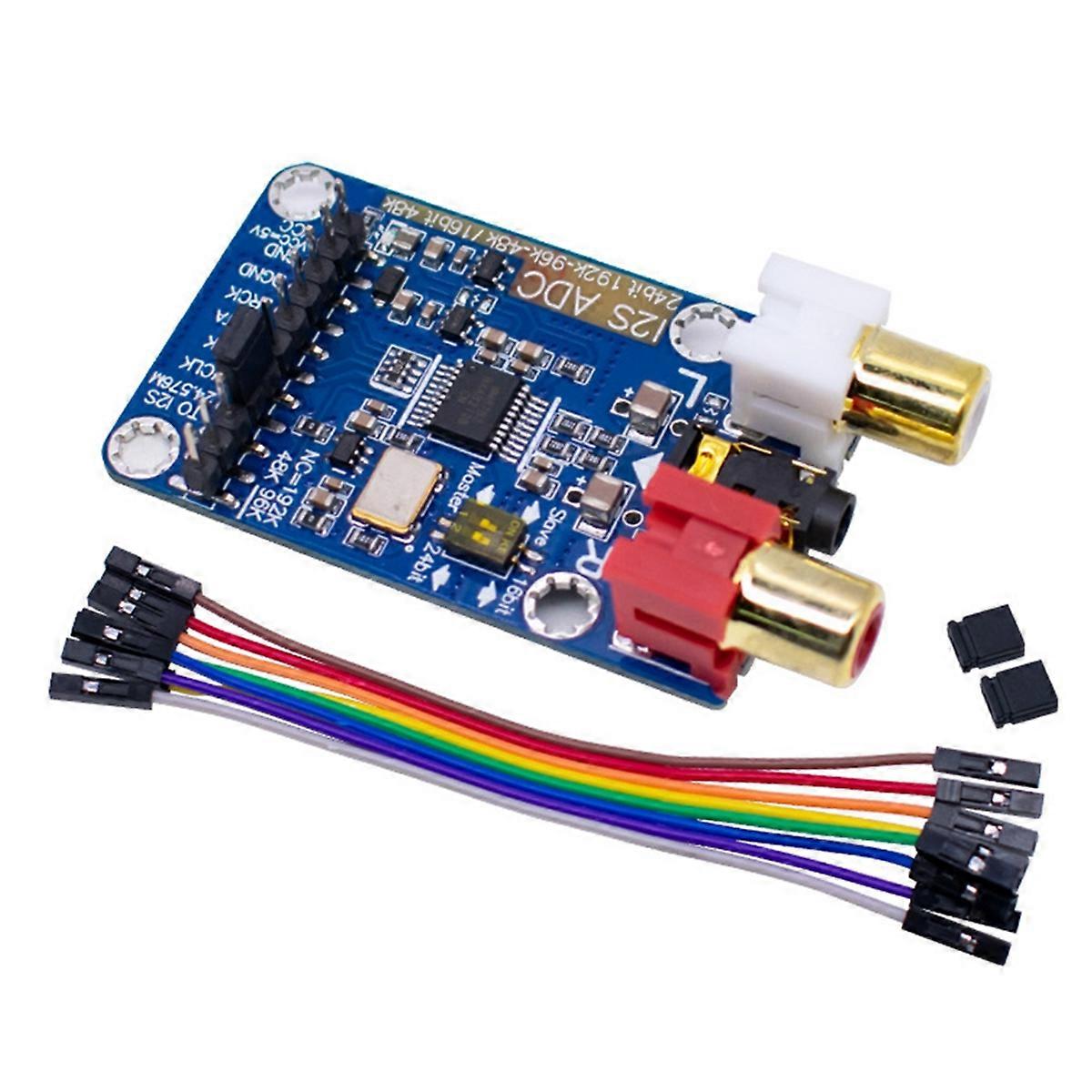 I2S ADC Master Slave Mode Development Board Support 3.5MM/RCA Input