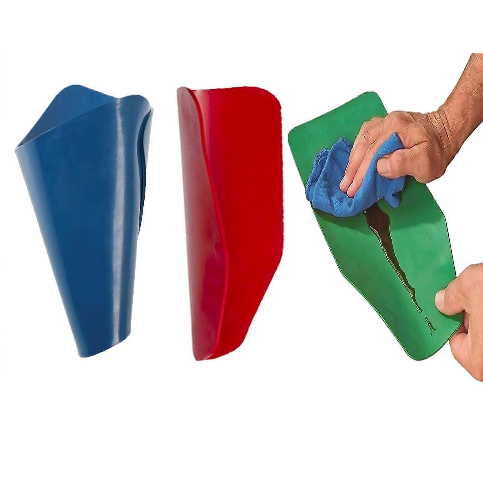 3Piece Flexible Draining Tool Reusable Funnel General for Oil Change (14.57x6.7Inch)