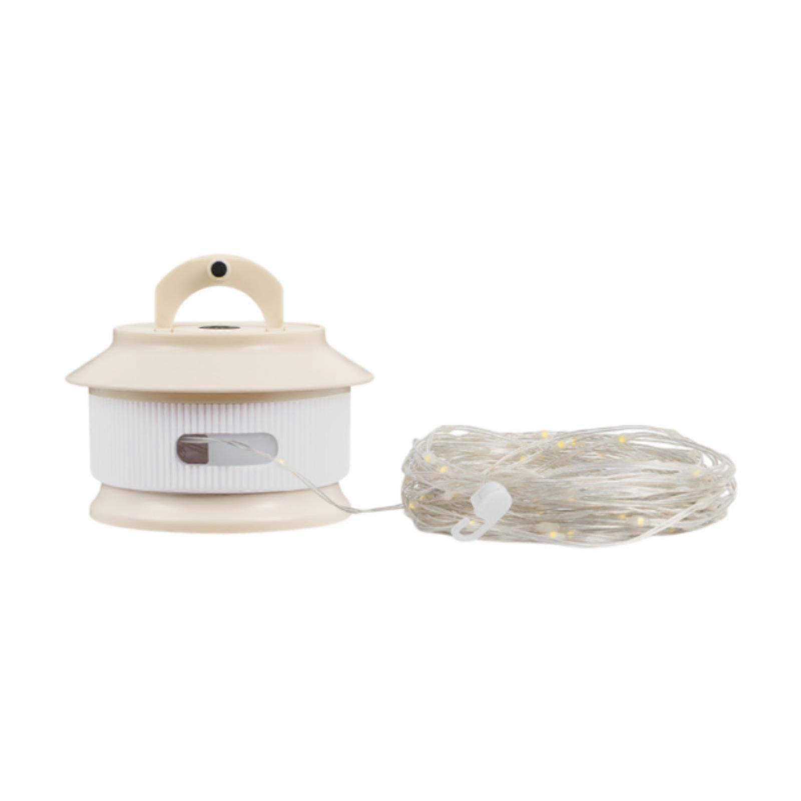 Camping String Lights Quick Storage Long Rechargeable for Balcony Patio Yard