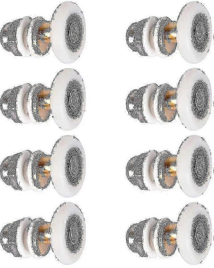 8pcs Shower Door Roller Replacement Wheels, 23mm