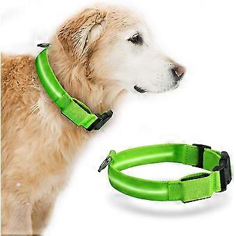Led Dog Collar Usb Recharable -up Dog Collar With Recharable And Flashing Collars
