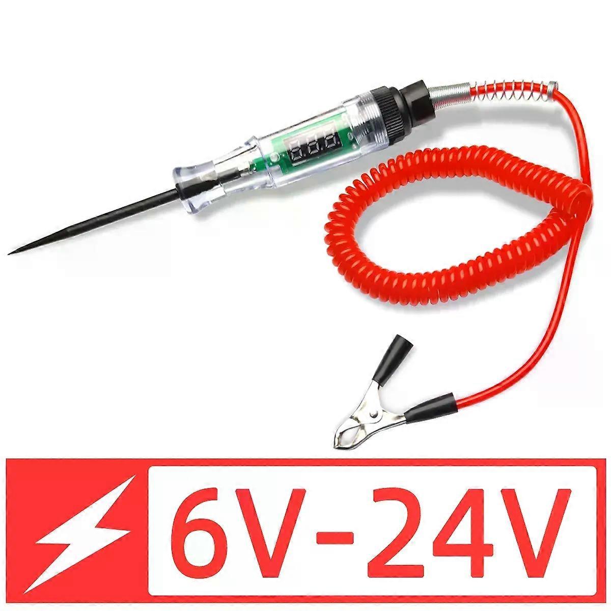 Max 90V Auto Circuit Tester Truck Voltage Tester Circuit Auto Circuit Tester Auto Diagnostic Probe Test Pen DC 6V 12V 24V