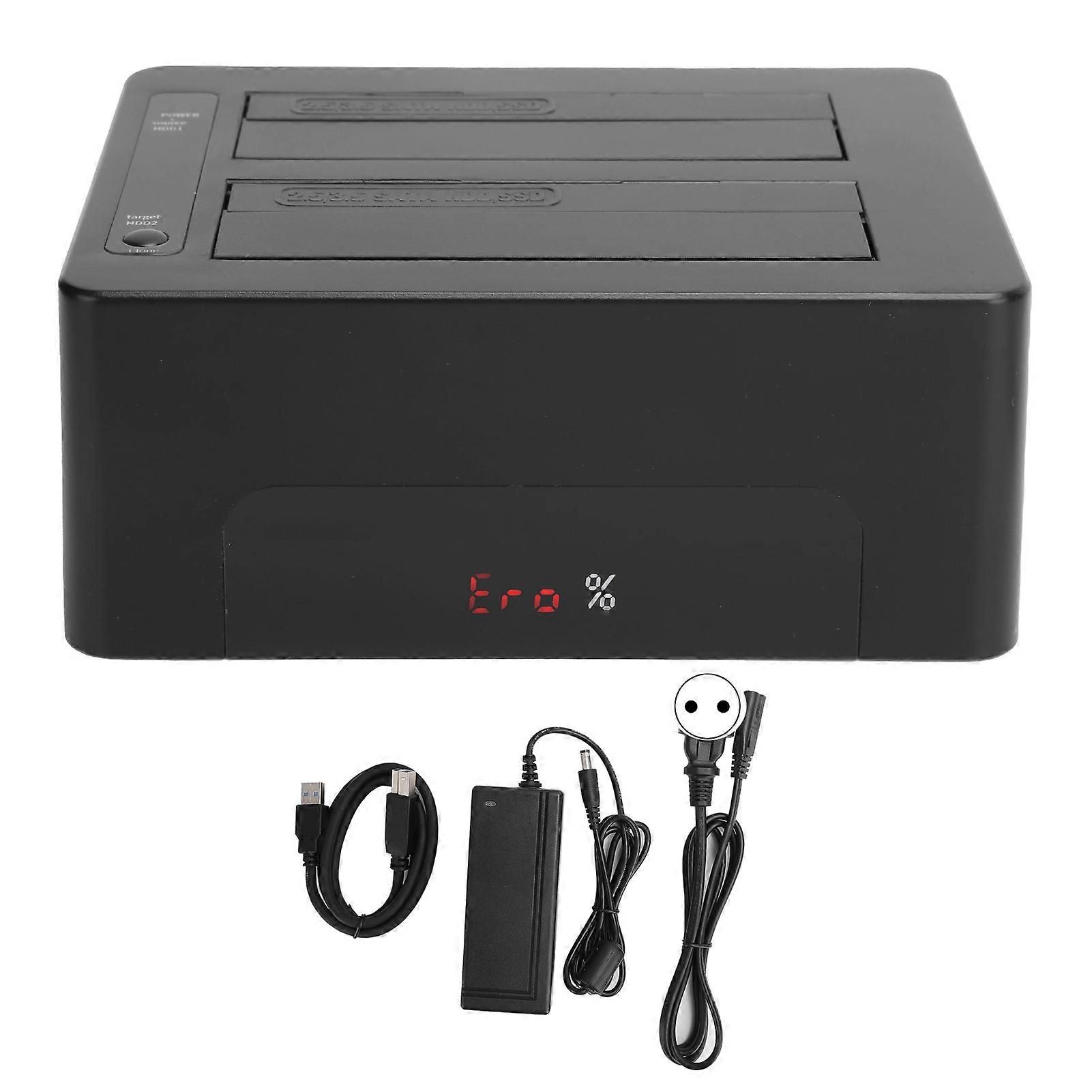 MAIWO Hard Disk Duplicator Dual Bay Digital Display 2.5in/3.5in SATA K3082A 100-240V(EU Plug )