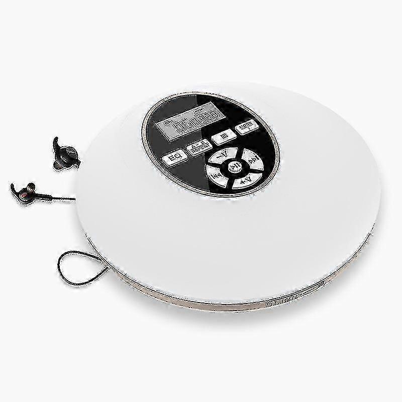 Tragbarer Walkman CD-Player mit Headset Hohe Auflösung Verlustfreie Digital Audio Walkman LCD-Display Programmierte Play Personal CD-Player für Auto Ite)