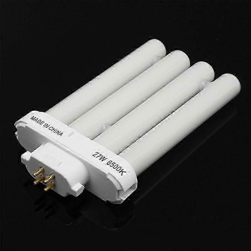 4 Rows Light Bulb 27w 6500k 4pintube Compact Fluorescent Light Tube Energy Saving Lamp Bulb Tube Pure White Lighting