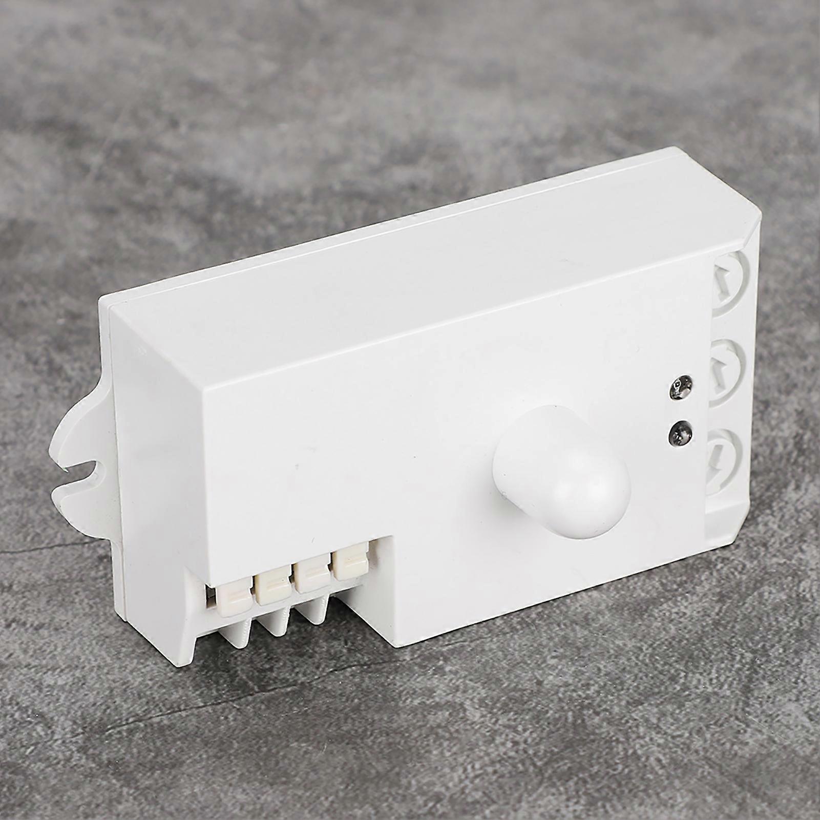 5.8GHz Rotary Microwave Radar Motion Sensor Light Switch White