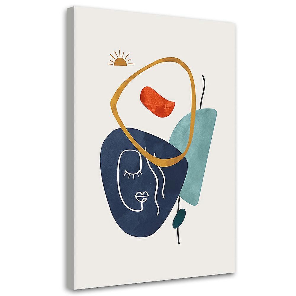 Lienzo, Símbolos y formas boho - 60x90