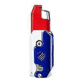 Gravity Charge Lighter Without Gas Radish Decompression Inflatable Red Flame Lighter Windproof Direct