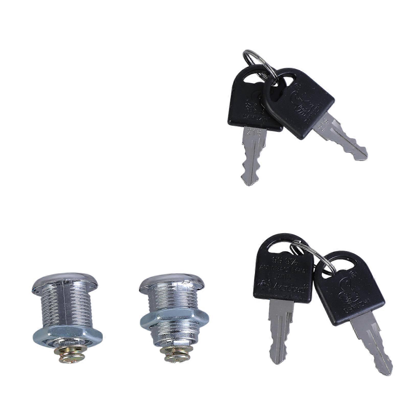 2set Security Cabinet Lock with Key Cupboard Lock Heavy Duty Cabinet Cams Lock Furniture Hardware for Wardrobe Locker