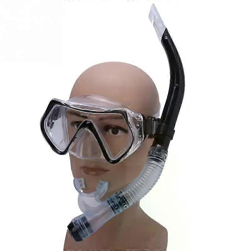 Adult Swimmer Mask Diving Goggles Underwater Sports Snorkeling Glasses with Half Dry Breathing Tube Diving Mask Set