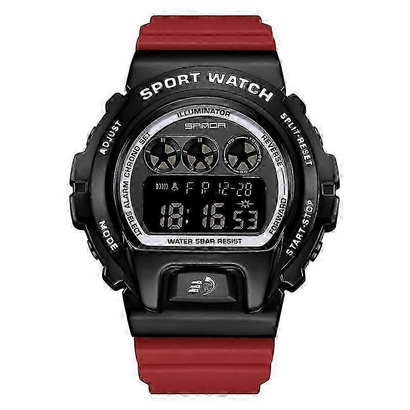 SANDA 2127 Electronic Single Movement Watch Black