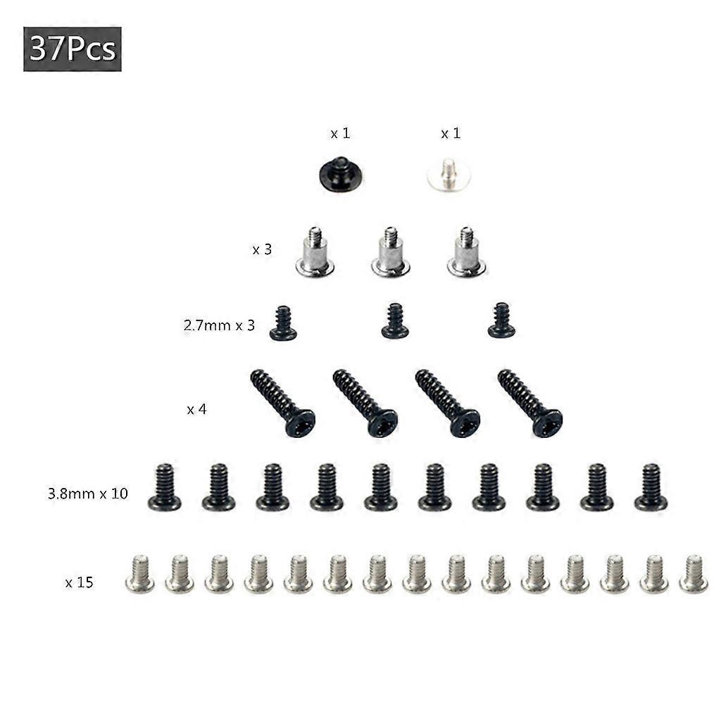 Full Set Screw Replacement Parts for Switch Controller Screws Kit With Repair Tools Game Accessories Multicolor