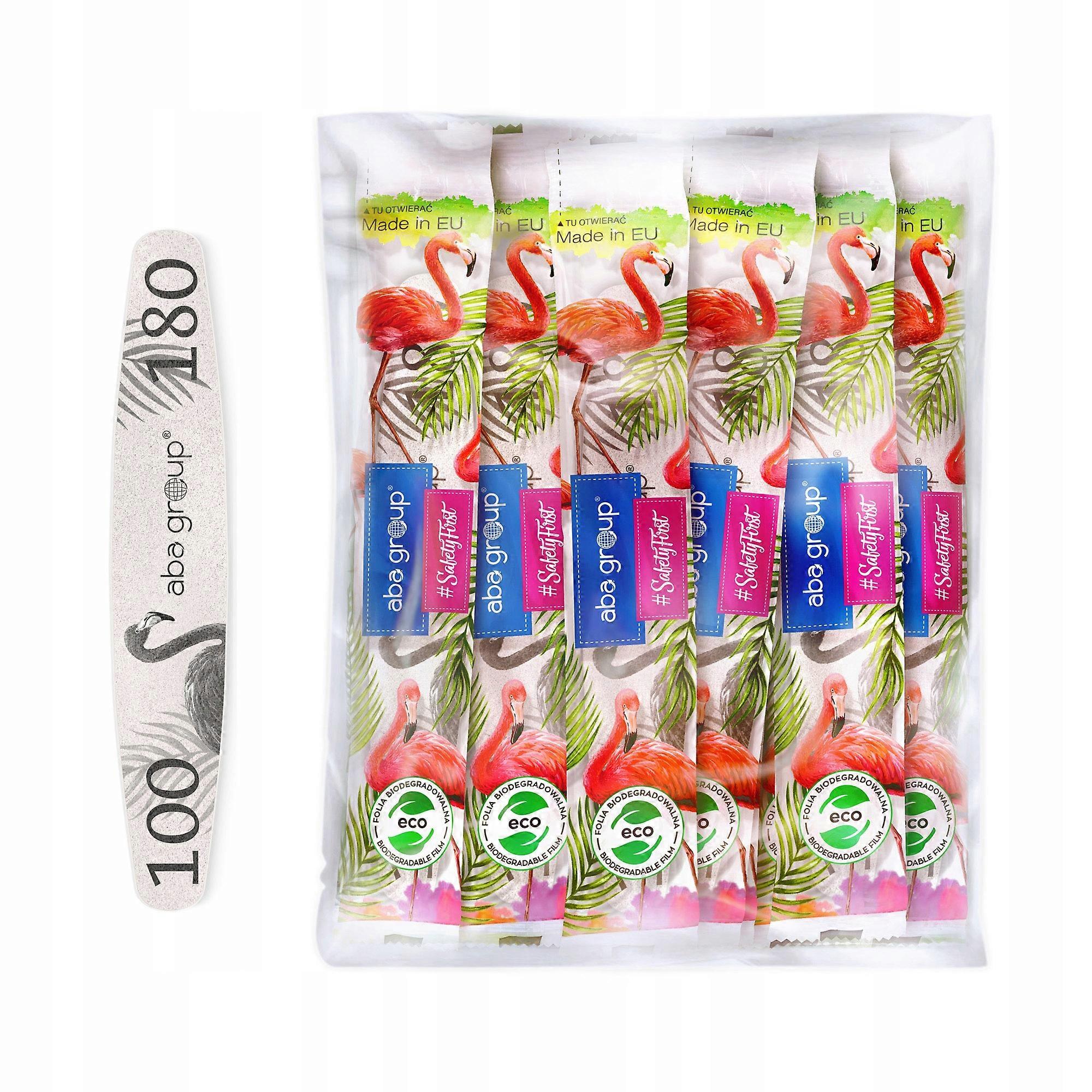 Aba Group SAFE PACKAGE Nagelfeile ELIPSA 100/180 STANDARD - FLAMINGO, 25 Stück