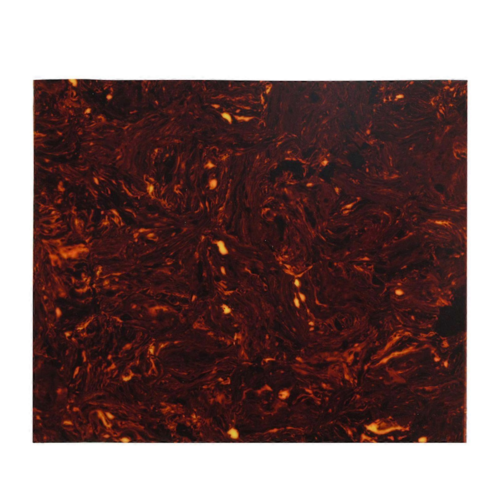Blank Pickguard Sheet Material Scratch Plate for Acoustic Guitars DIY Custom Celluloid Dark Brown Tortoise Shell 1PCS