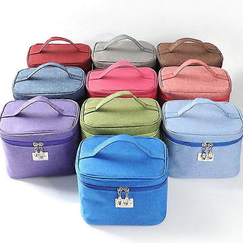 Durable Canvas Portable Travel Storage Bag - Organizer for Cosmetic and Makeup Items