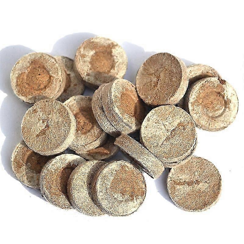 Peat Pellets Seed Starting Plugs Seedling Soil Block Seeds Pallet Garden Tools Easy to Use 30mm
