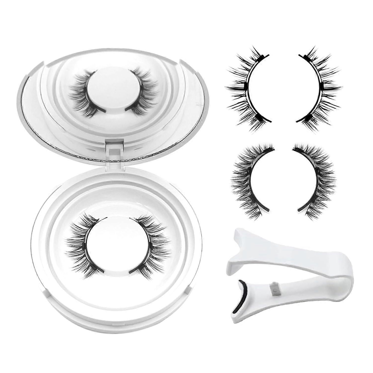 Magnetic Eyelashes Magnetic Lashes Kit With Applicator No Glue Needed Reusable Natural Look, Fuller