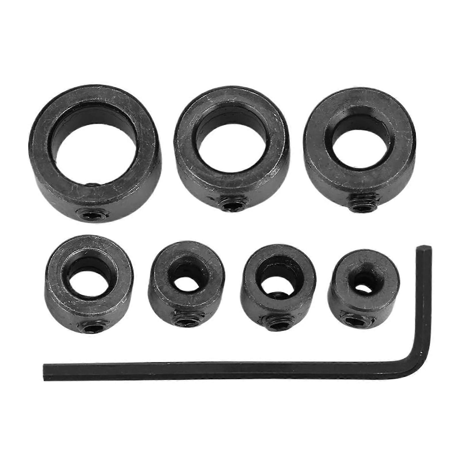 Drill Bit Stop Collar 9pc/Sets Metric Drill Bit Shaft Depth Stop Collars Woodworking Drill Bit Limited Ring Collar