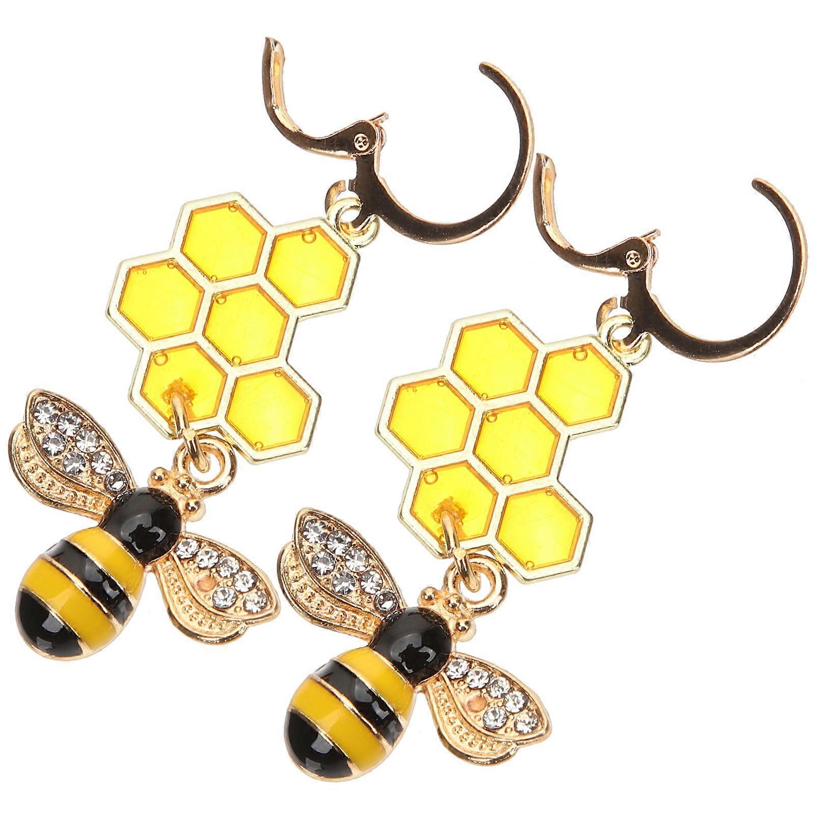 It looks like you're describing a product listing for **Beehive Dangle Earrings**—possibly for use in an online or content. Here's a polished and