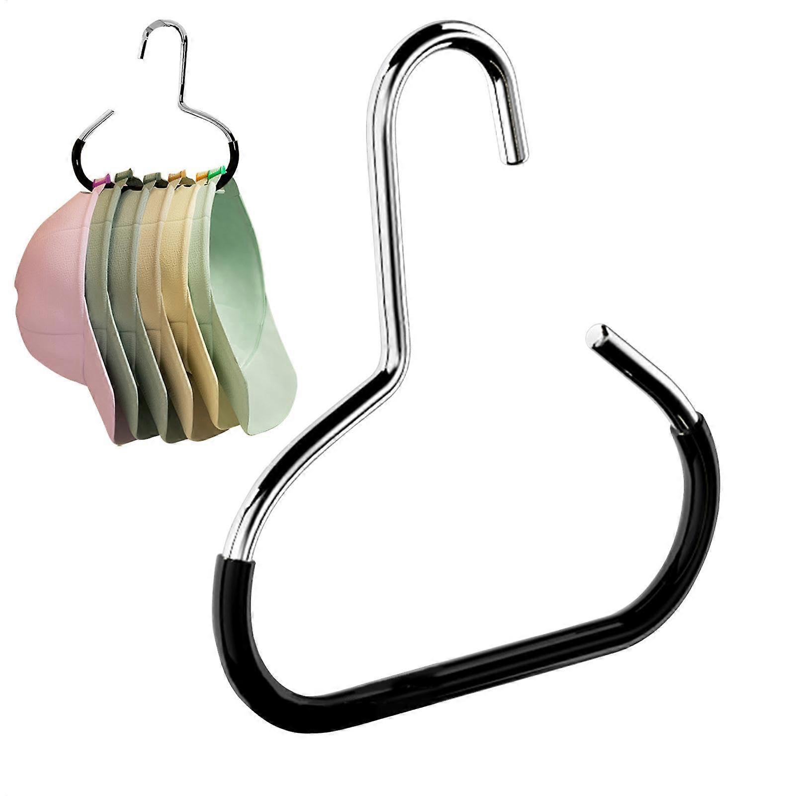 Closet Hat Hanger for Baseball Caps, Multi-Function Organizer Rack, Space-Saving 5.51 x 5.91 Inch for Home and Dorm Storage
