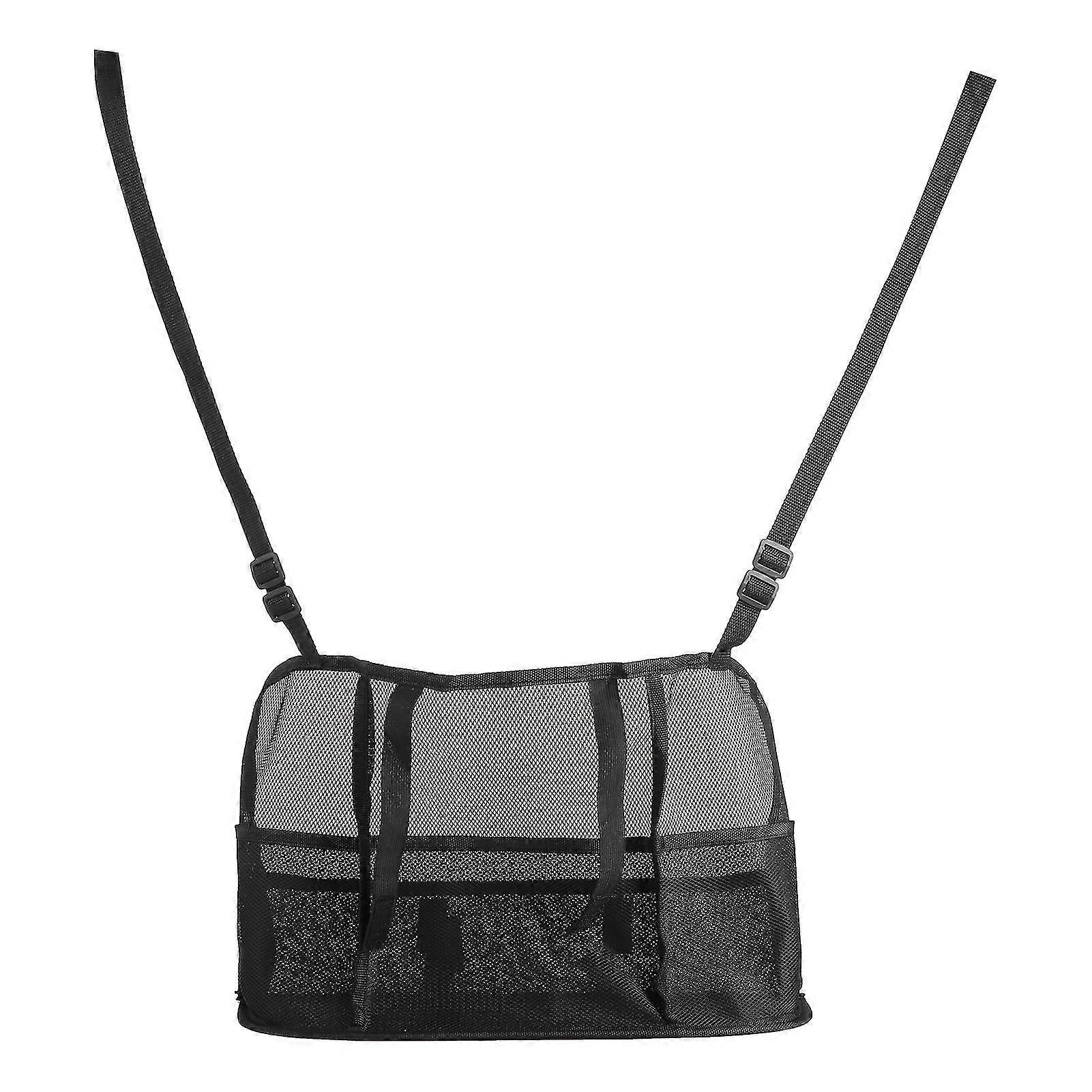Car Net Pocket Handbag Holder Auto Chair Back Foldable Hanging Bag Organizer MeshBlack Luxury Model improved model