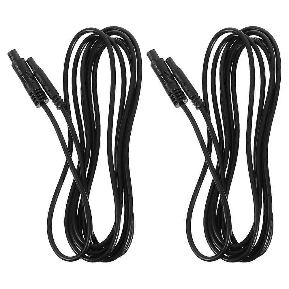 Backup Camera Wire Dash Cam Accessories Video Signal Transmission Black 2Pcs