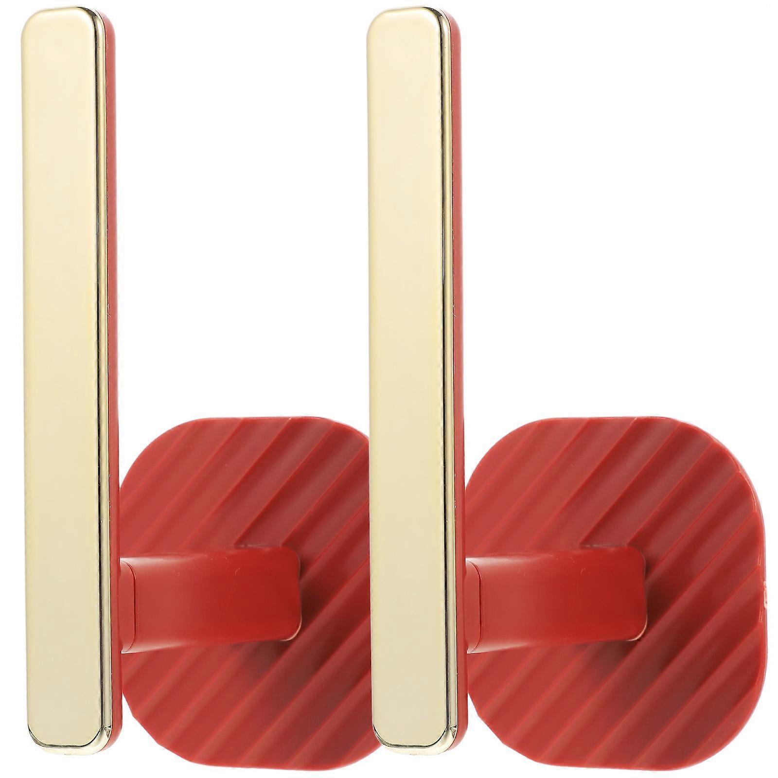 2pcs Telescopic Curtain Hooks Self Adhesive Towel Hat Hangers Shower Accessories for Home Decor