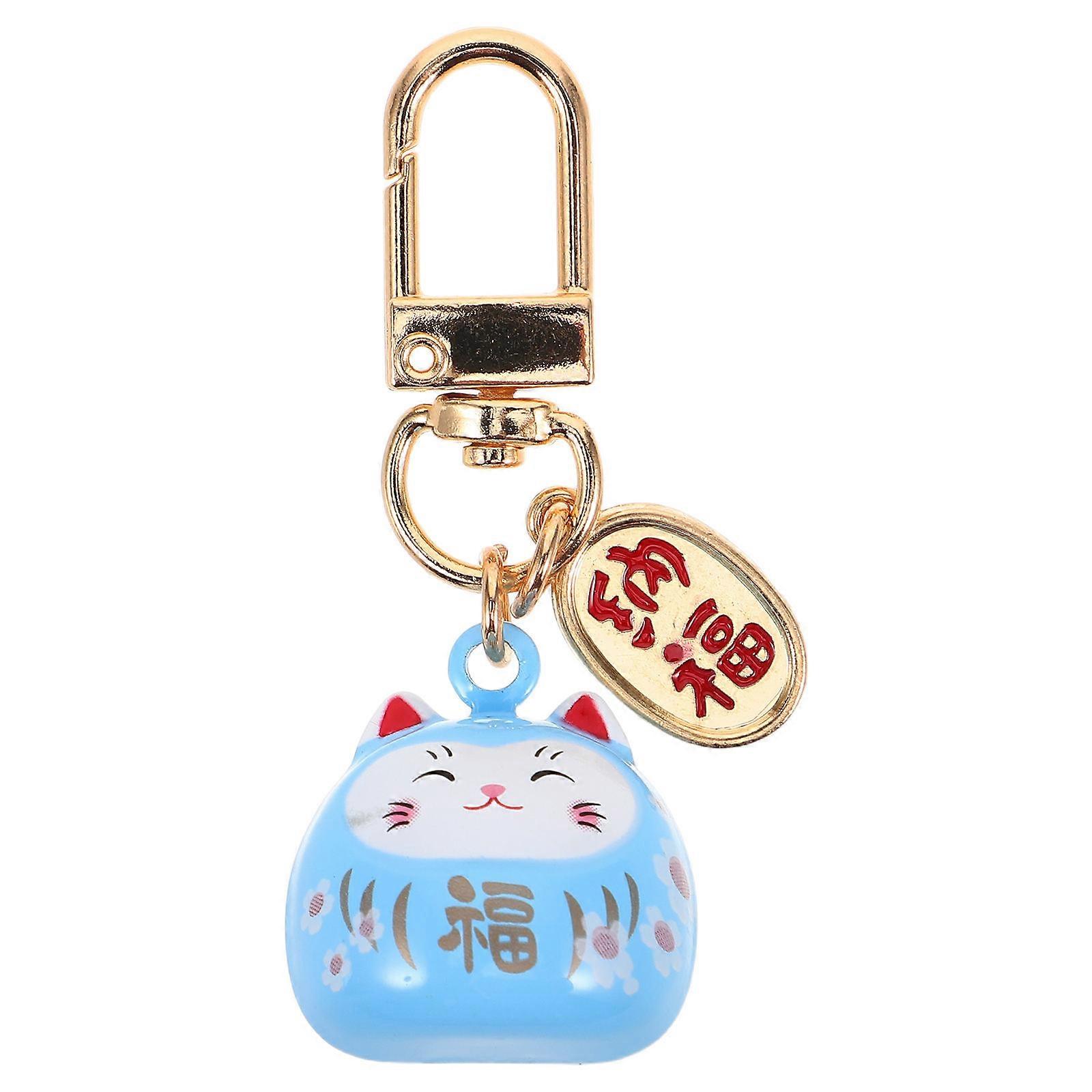 Kawaii Keychain Pendant with Bell Japanese Charm for Bag, Backpack, Purse Unique Accessory Symbolizing Luck and Prosperity