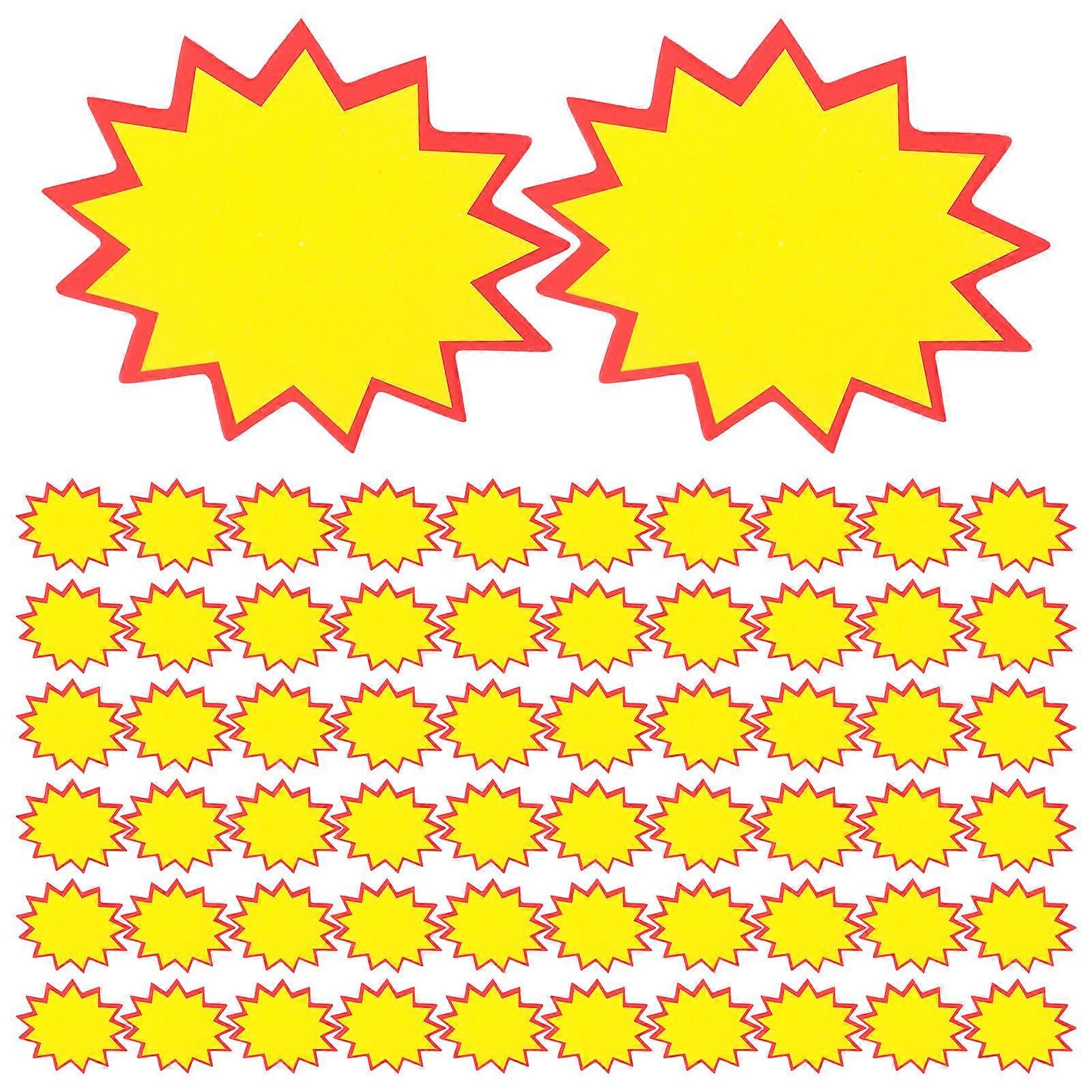 Retail Signs Malls Small Retail Signs Pricing Stickers Rectangular Business Owners 100Pcs