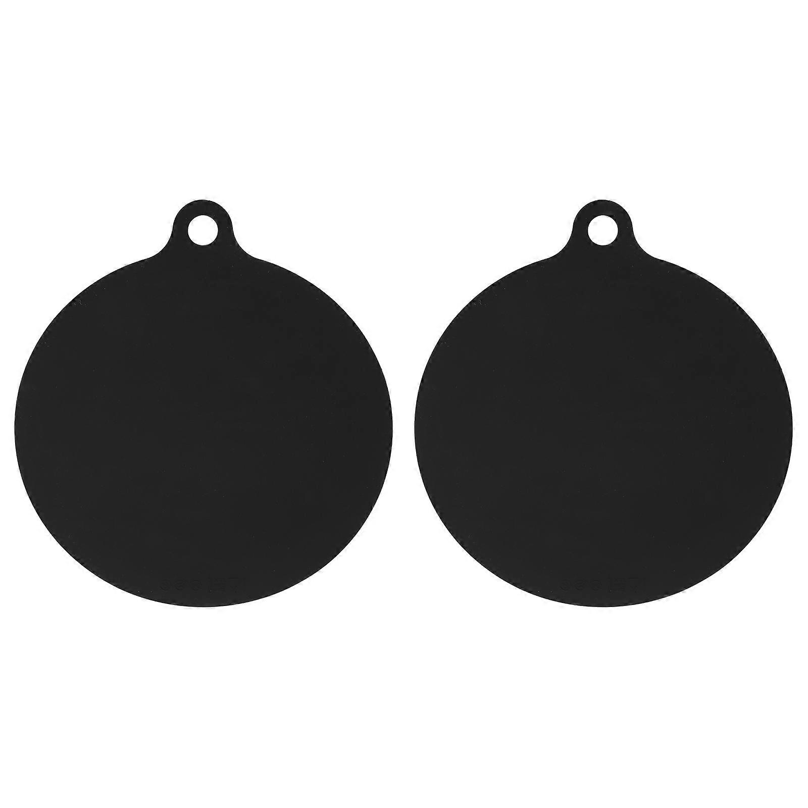 Microwave Mat for Oven Use Black Silicone Pot Holder Fits Air Fryer Accessories 9.84x9.84 Inches