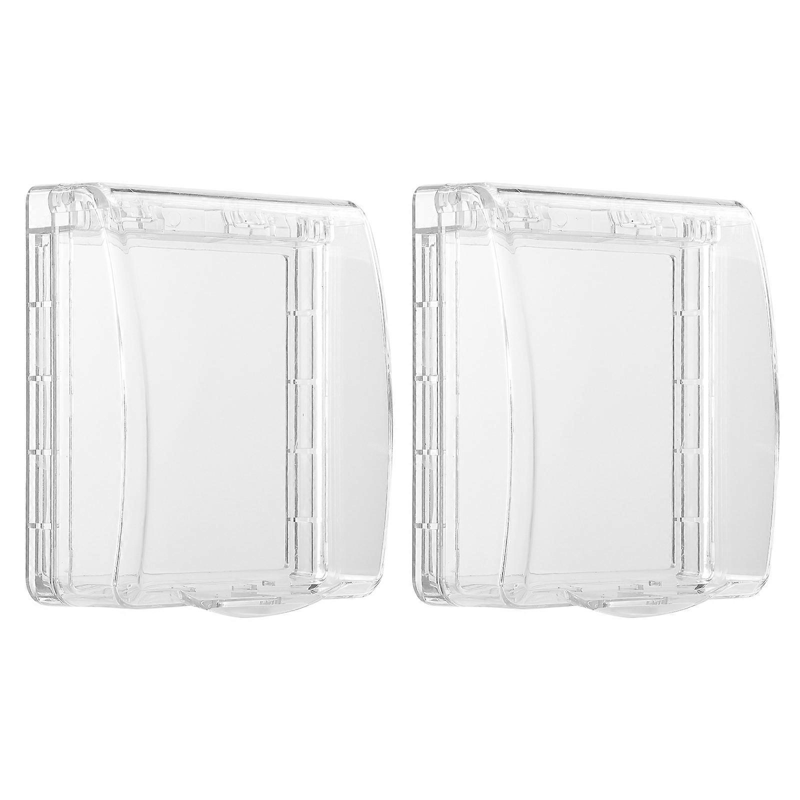 Transparent Socket Guard Baby Waterproof Covers For Kitchen 2Pcs