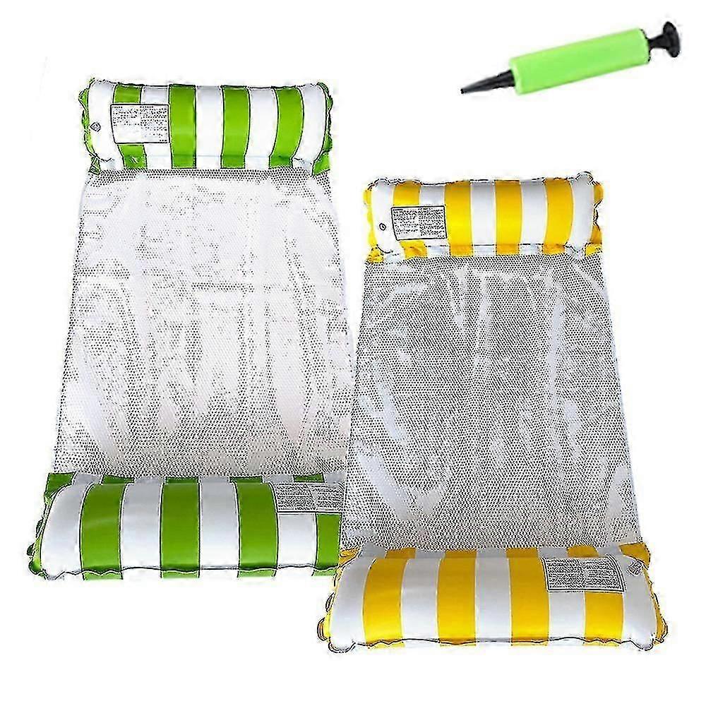 2 Pcs Hammock Inflatable Pool Float,swimming Pool Accessories