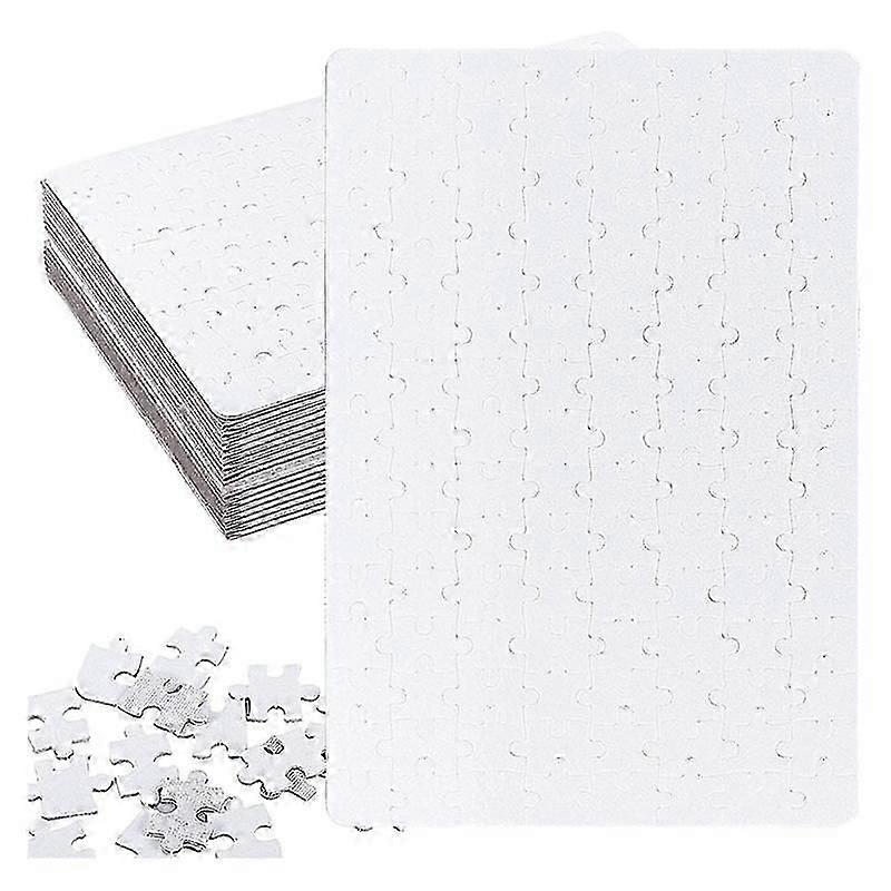 20 Sätze Blanko Sublimation A4 Puzzle mit 120 Stück DIY Thermopresse Transfer Puzzle Pearl Puzzle