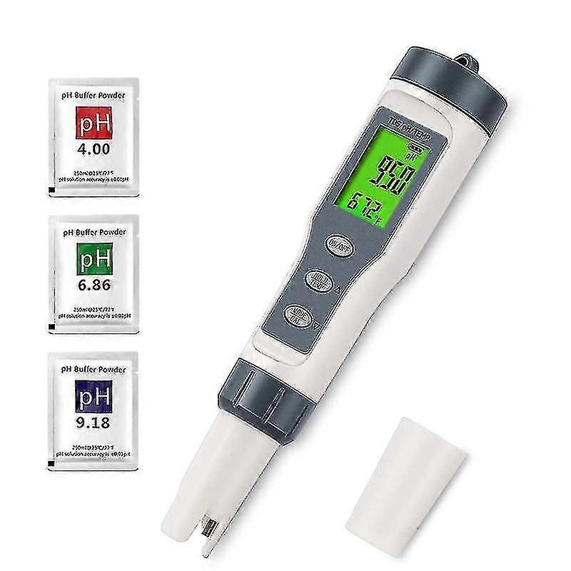 3 In 1 Digital Ph Meter , Tds/ph/temp Meter, Water Tester for Drinking Water, Swimming Pool, Hydropo