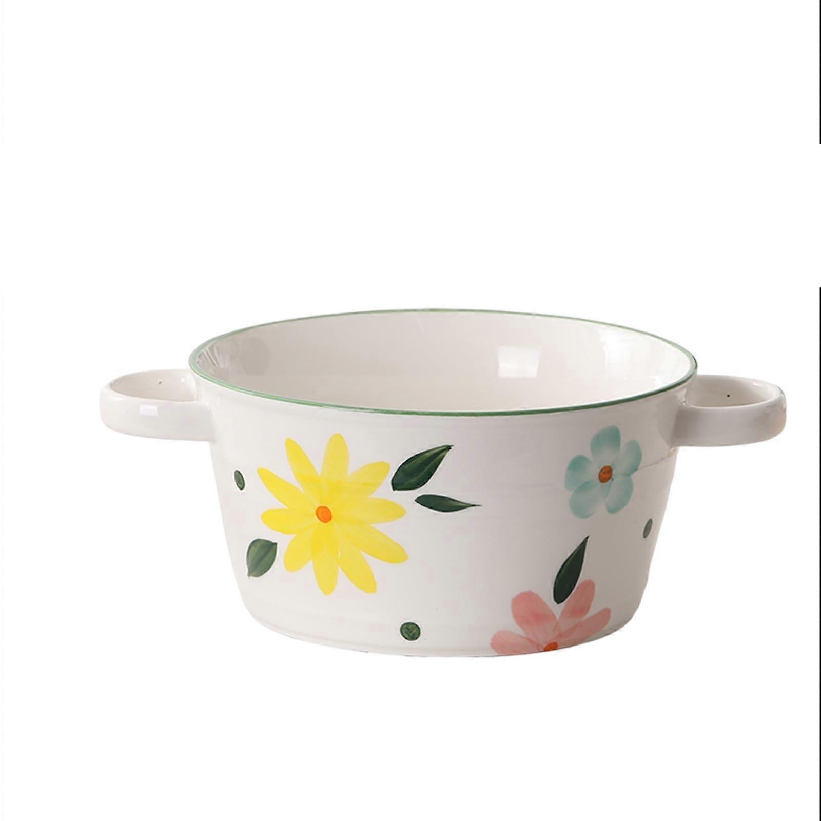 GRFIT cereal bowls doubleear soup bowl large ceramic tableware 10 inch Ref: 8072