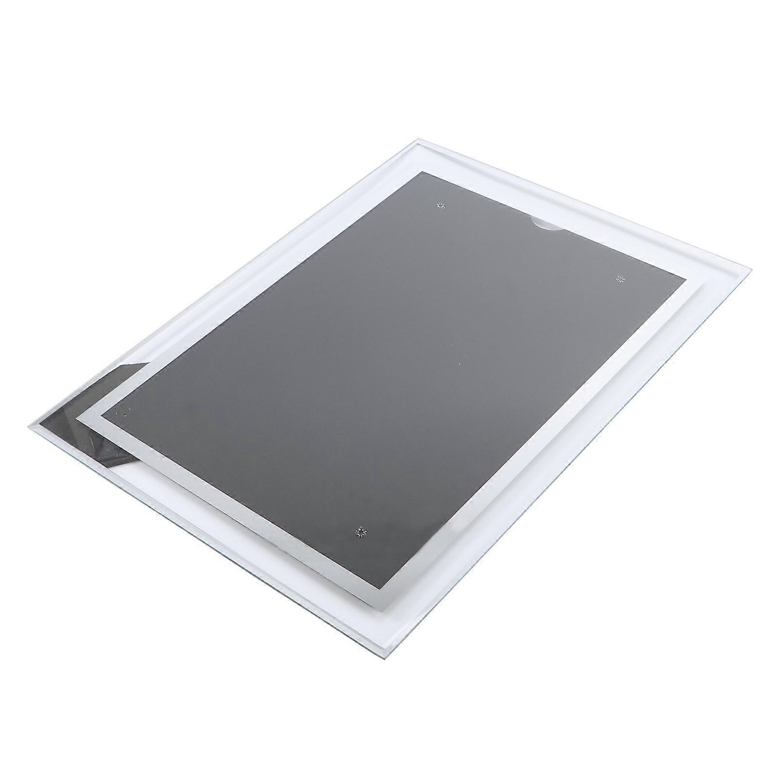 Desktop Photo Frame Picture Holder for Home Decoration Elegant Design White Glass A4 Size Display Photos 1Pc