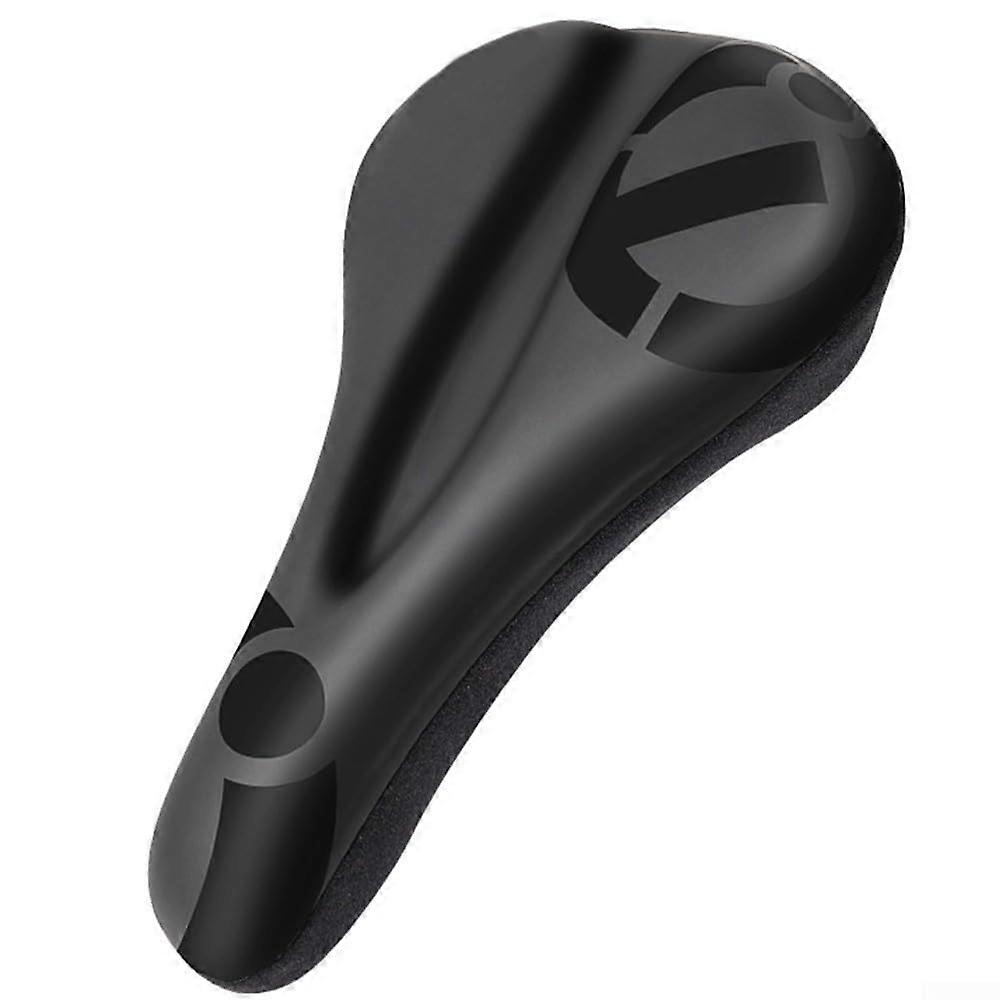 Bicycle saddle cushion cover with soft silicone material for comfortable riding experience (round sign) round sign