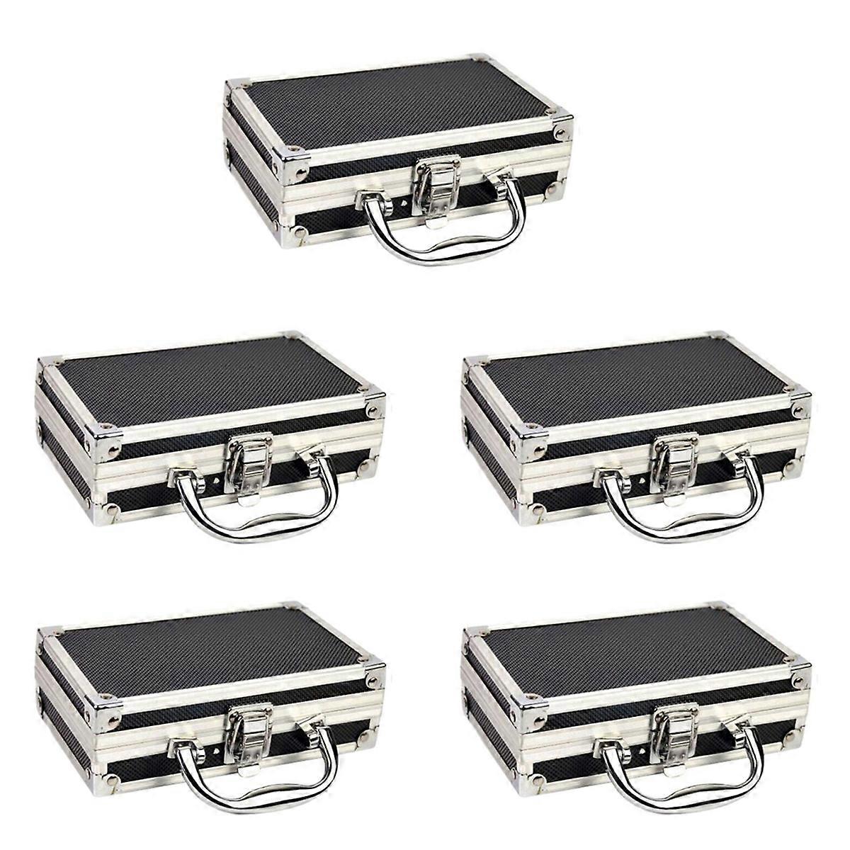 Practical Aluminum Suitcase Portable Handle Small Toolbox Storage Box