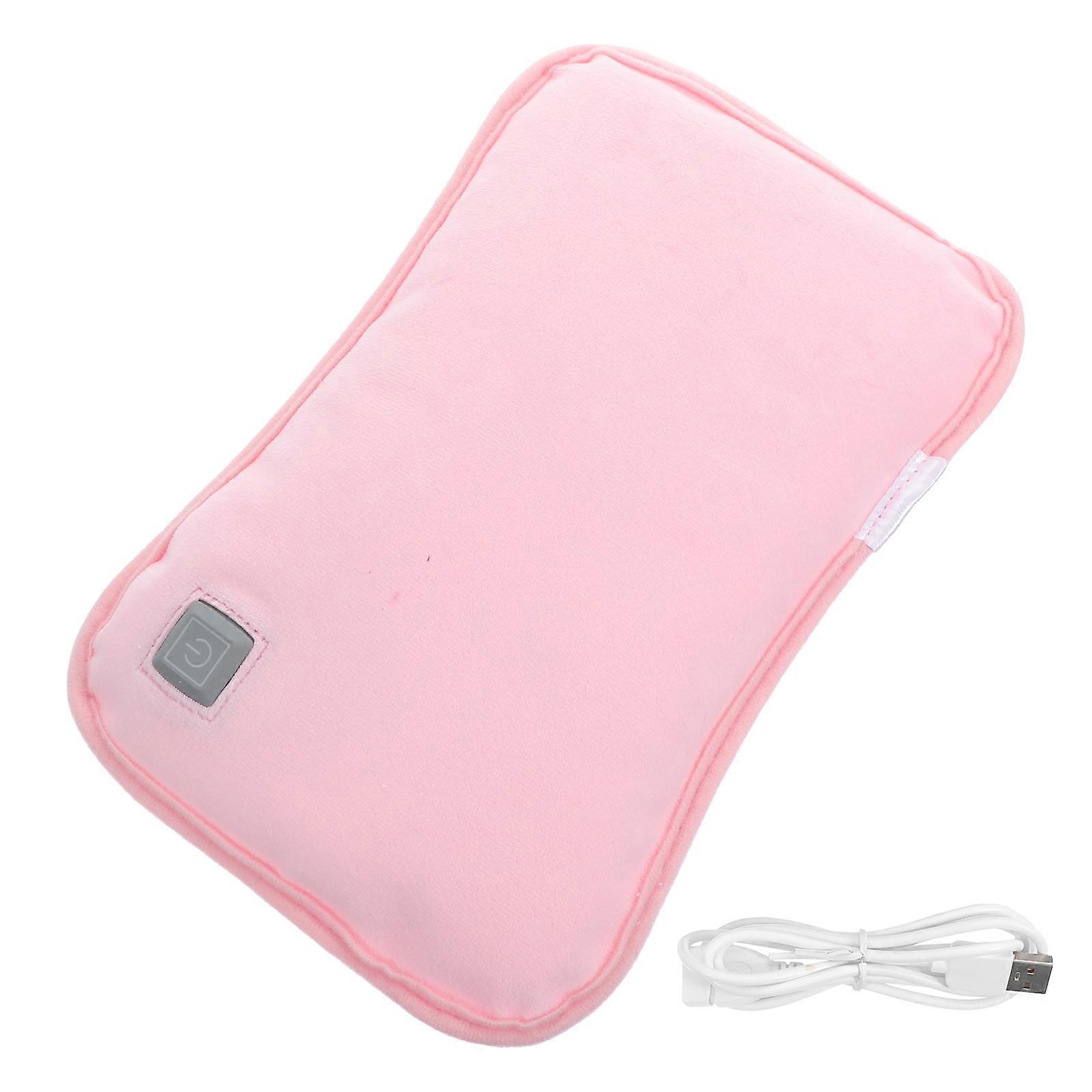 Rechargeable Hand Warmer Pink 29x18cm Usb Powered Three Temperature Settings 1Pc
