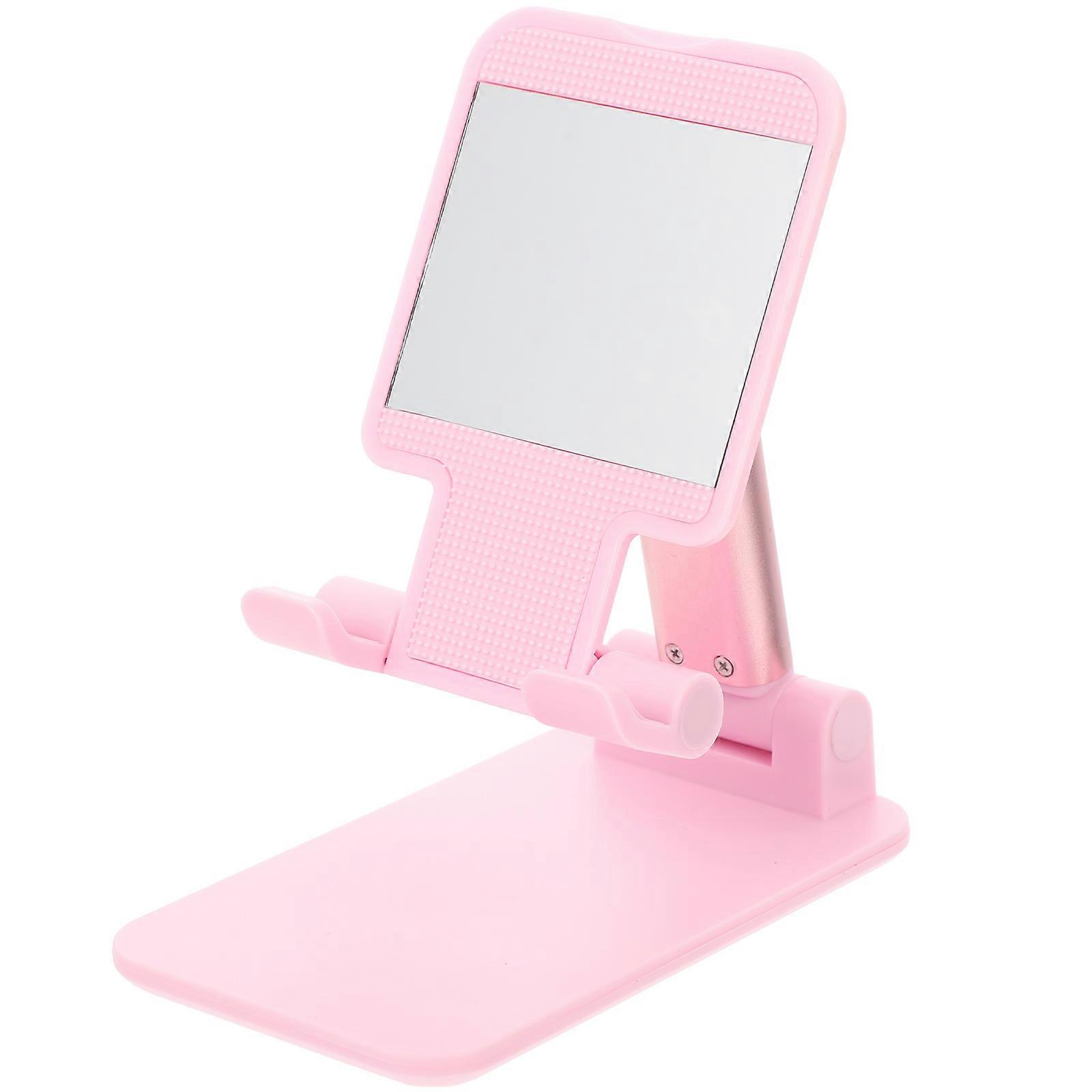 Height Adjustable Phone Stand Portable Plastic Metal Rubber Silicone Pad 16X11CM 1Pack