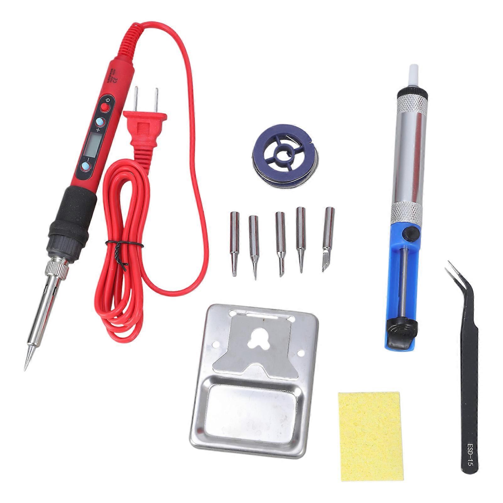 80W Digital Soldering Iron With Adjustable Temperature Range And LCD Screen For Professional Electronics Repair